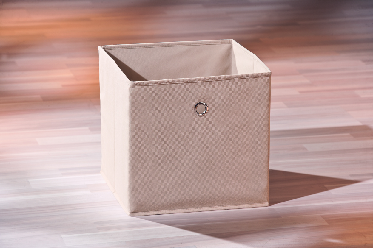 Dekoratívny doplnok Cestino Cubo Beige Mauro Ferretti 32×32×31 MIN 2 cm