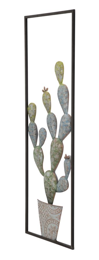 Dekoratívny panel Cactus Frame Mauro Ferretti, čierny/zelenomodrý