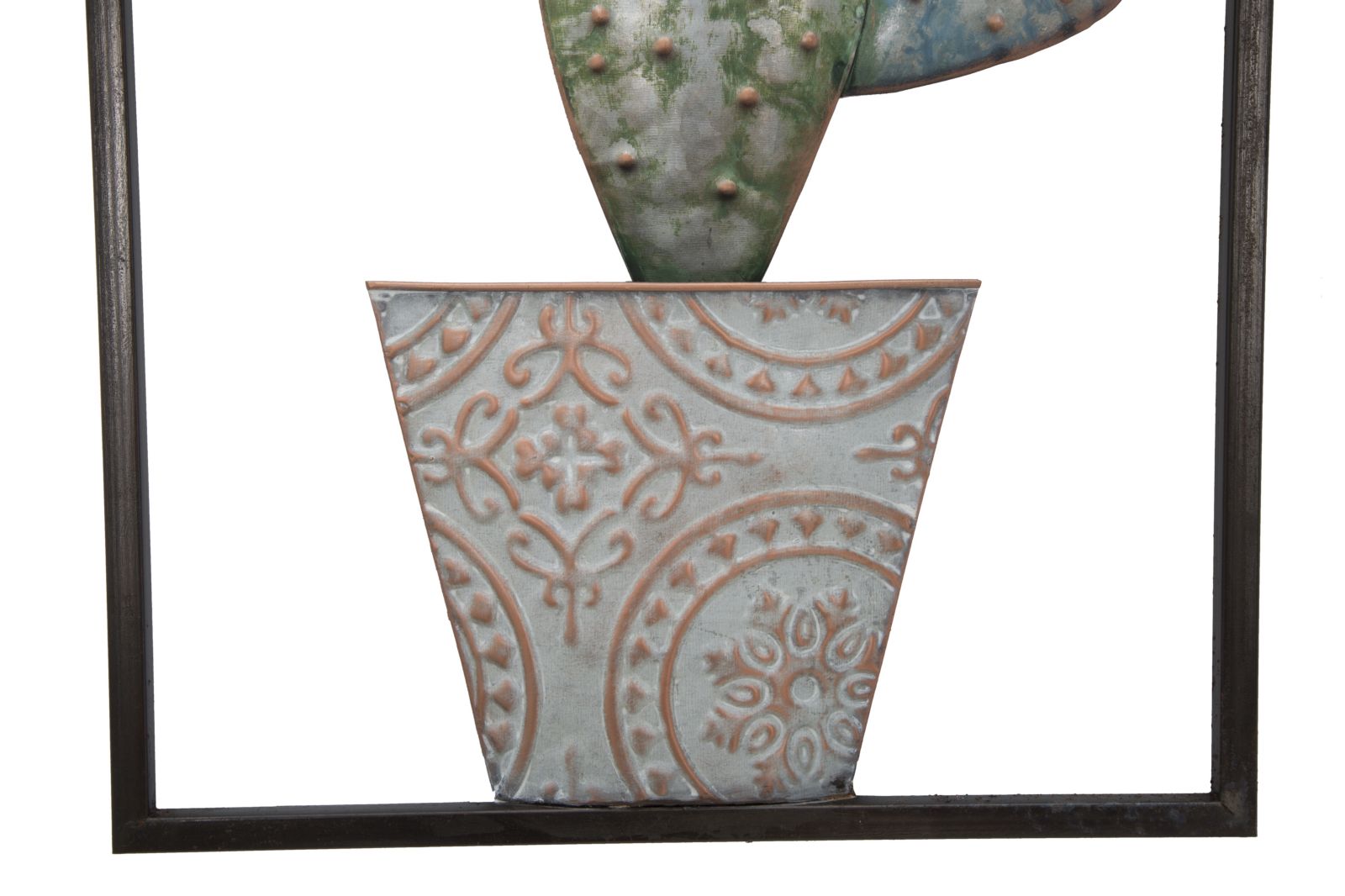 Dekoratívny panel Cactus Frame Mauro Ferretti, čierny/zelenomodrý