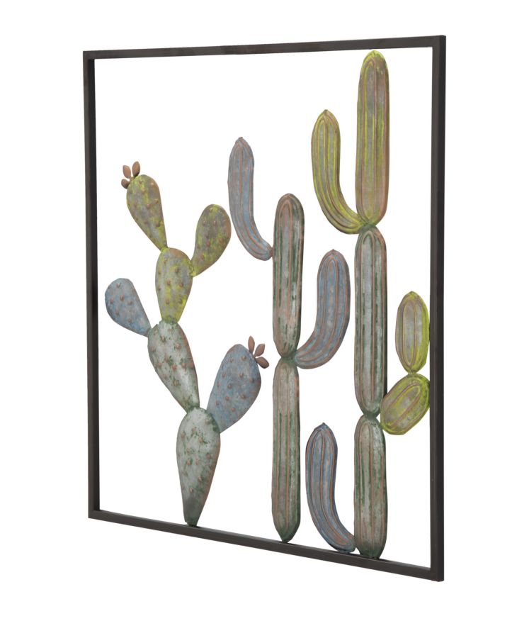 Dekoratívny panel Cactus Frame C Mauro Ferretti, čierny/zelenomodrý