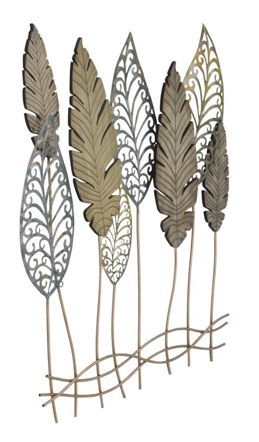 Dekoratívny panel E Foglie C Mauro Ferretti, zlatý/strieborný