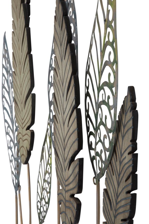 Dekoratívny panel E Foglie C Mauro Ferretti, zlatý/strieborný