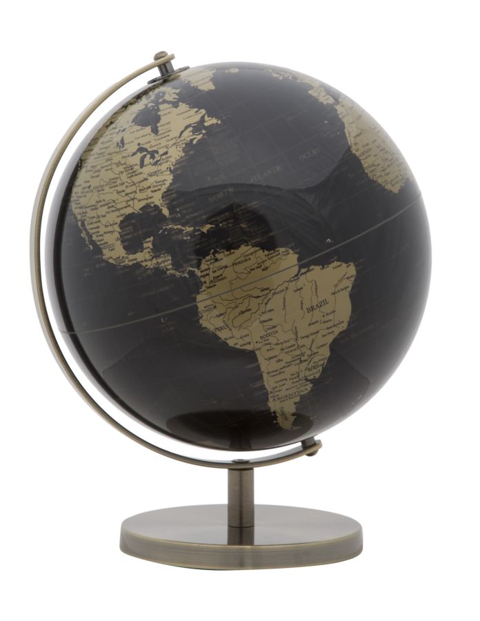 Dekoratívny doplnok Mappamondo Bronze Mauro Ferretti Ø 25×34 cm