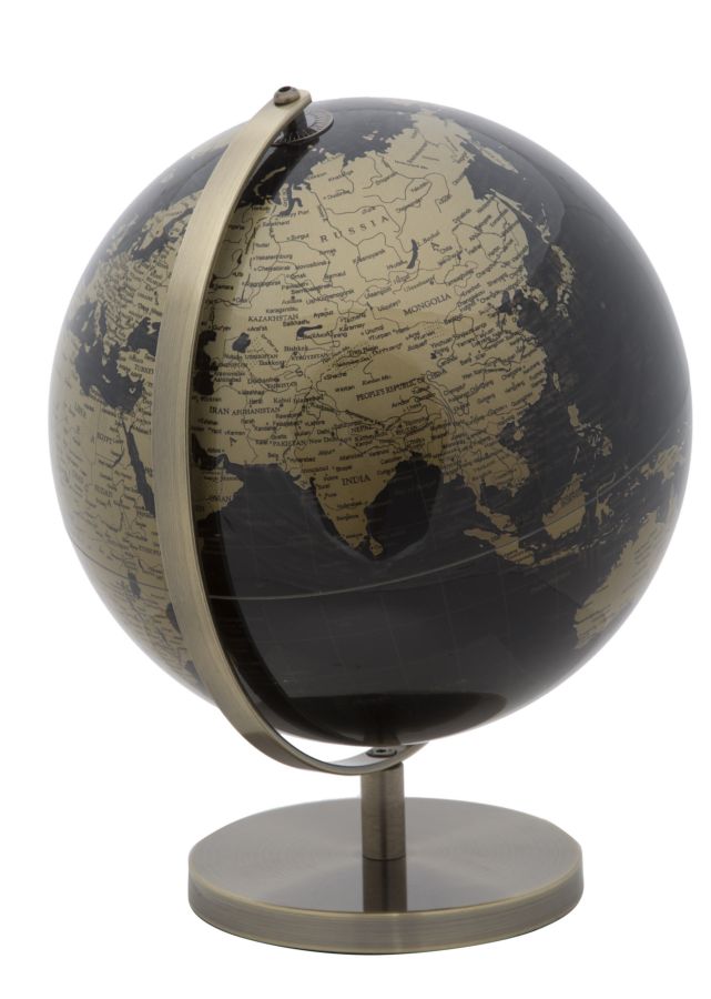 Dekoratívny doplnok Mappamondo Bronze Mauro Ferretti Ø 25×34 cm