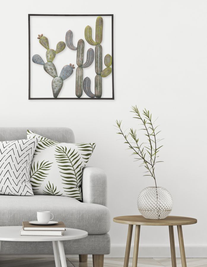 Dekoratívny panel Cactus Frame C Mauro Ferretti, čierny/zelenomodrý