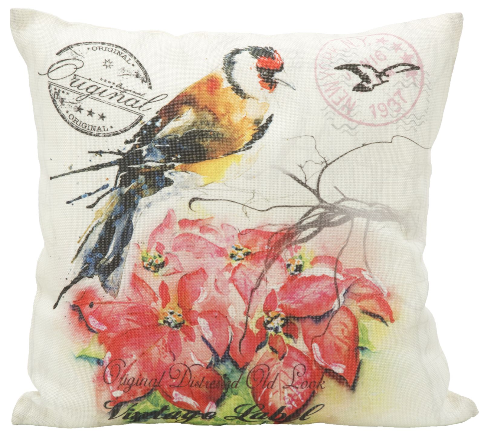 Dekoratívny vankúš Fodera Cuscino Bird Mauro Ferretti 40×40 cm