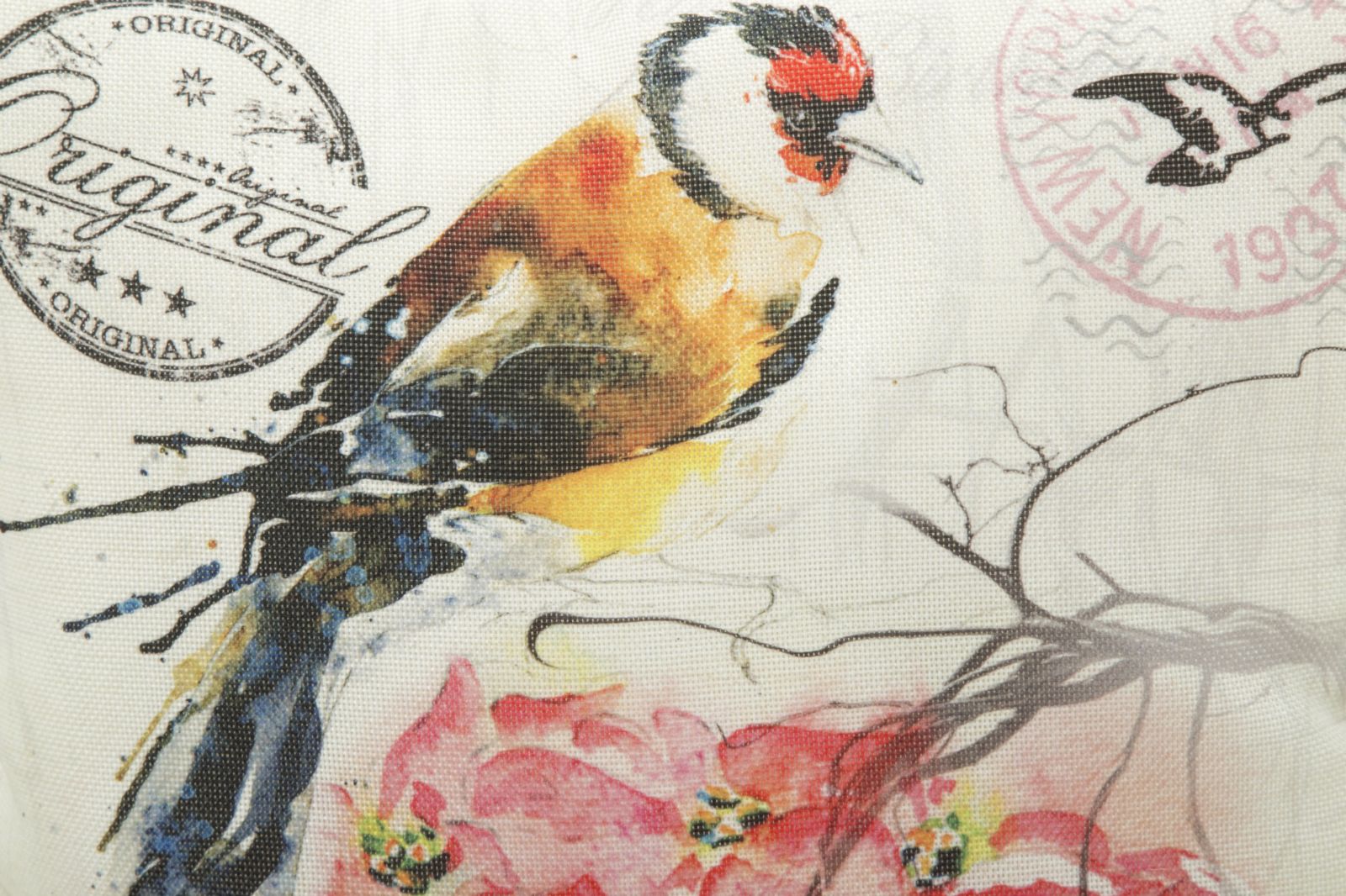 Dekoratívny vankúš Fodera Cuscino Bird Mauro Ferretti 40×40 cm
