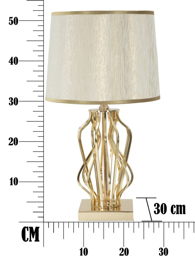 Stolová lampa Glam Mauro Ferretti, zlatá