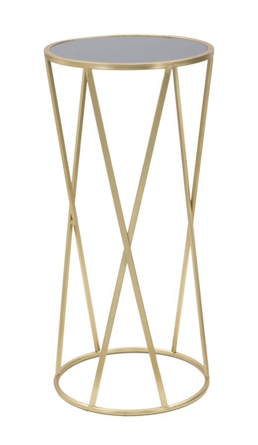 Dekoratívny stolík P Telefono Glam Mauro Ferretti, zlatý/čierny