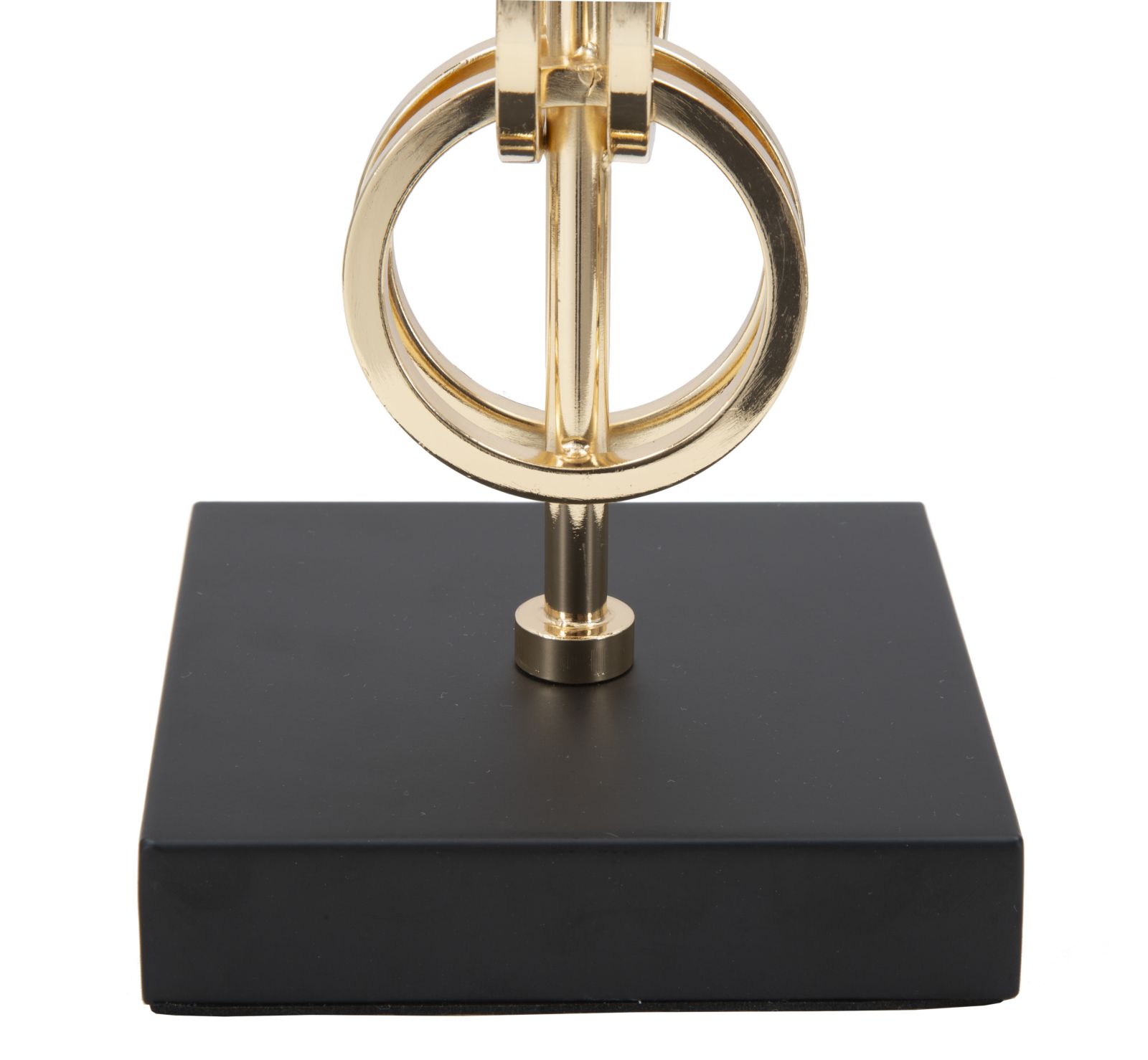 Stolová lampa Glam Rings Mauro Ferretti, zlatá/čierna