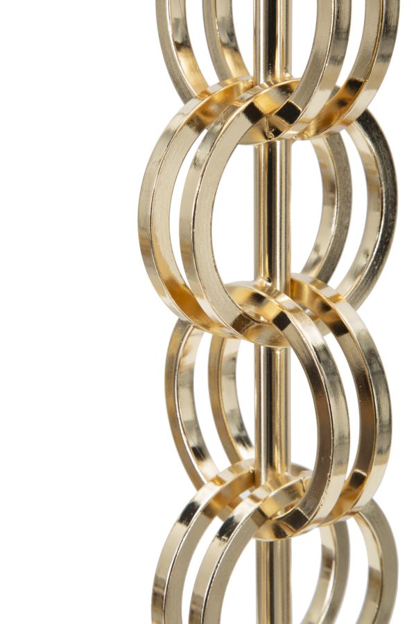 Stolová lampa Glam Rings Mauro Ferretti, zlatá/čierna