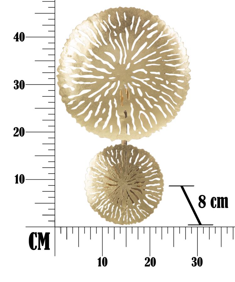 Dizajnová lampa Simple Glam Mauro Ferretti, zlatá