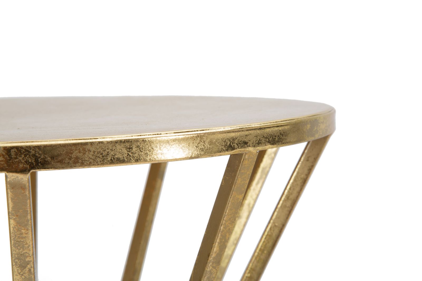 Dekoratívny stolík P Telefono Stick Mauro Ferretti, zlatý