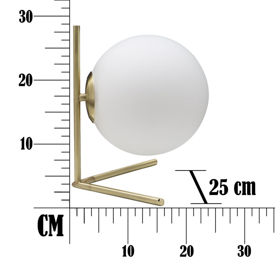 Stolová lampa Glamy Low Mauro Ferretti, zlatá