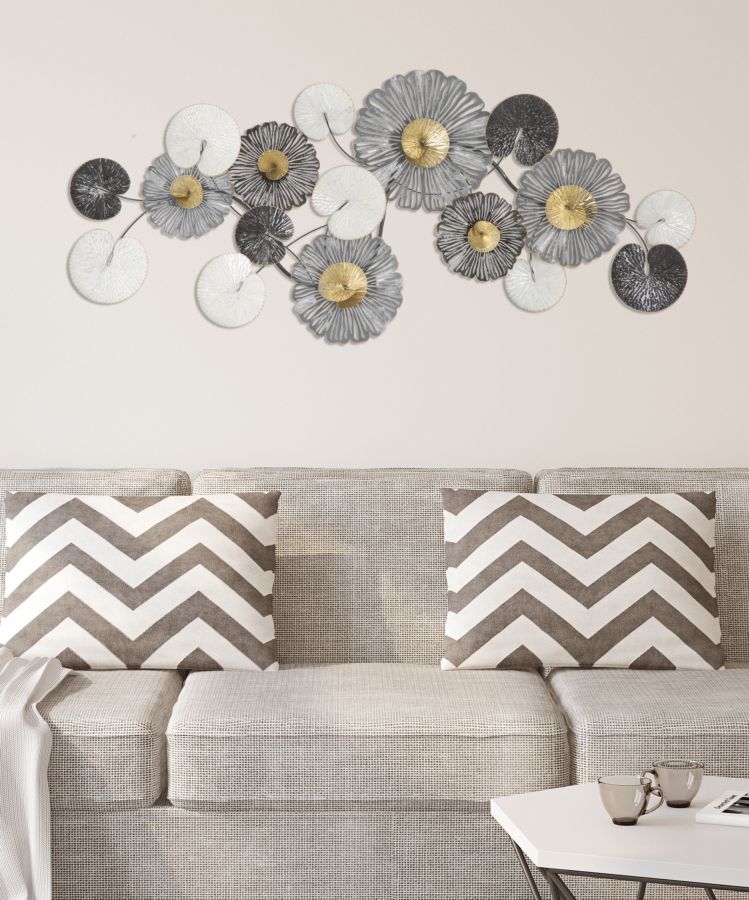 Dekoratívny panel Troby Mauro Ferretti, sivý/zlatý/biely