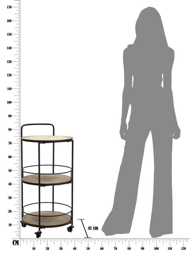 Dekoratívny doplnok Carrello Arex Mauro Ferretti 40×41,5×82 cm
