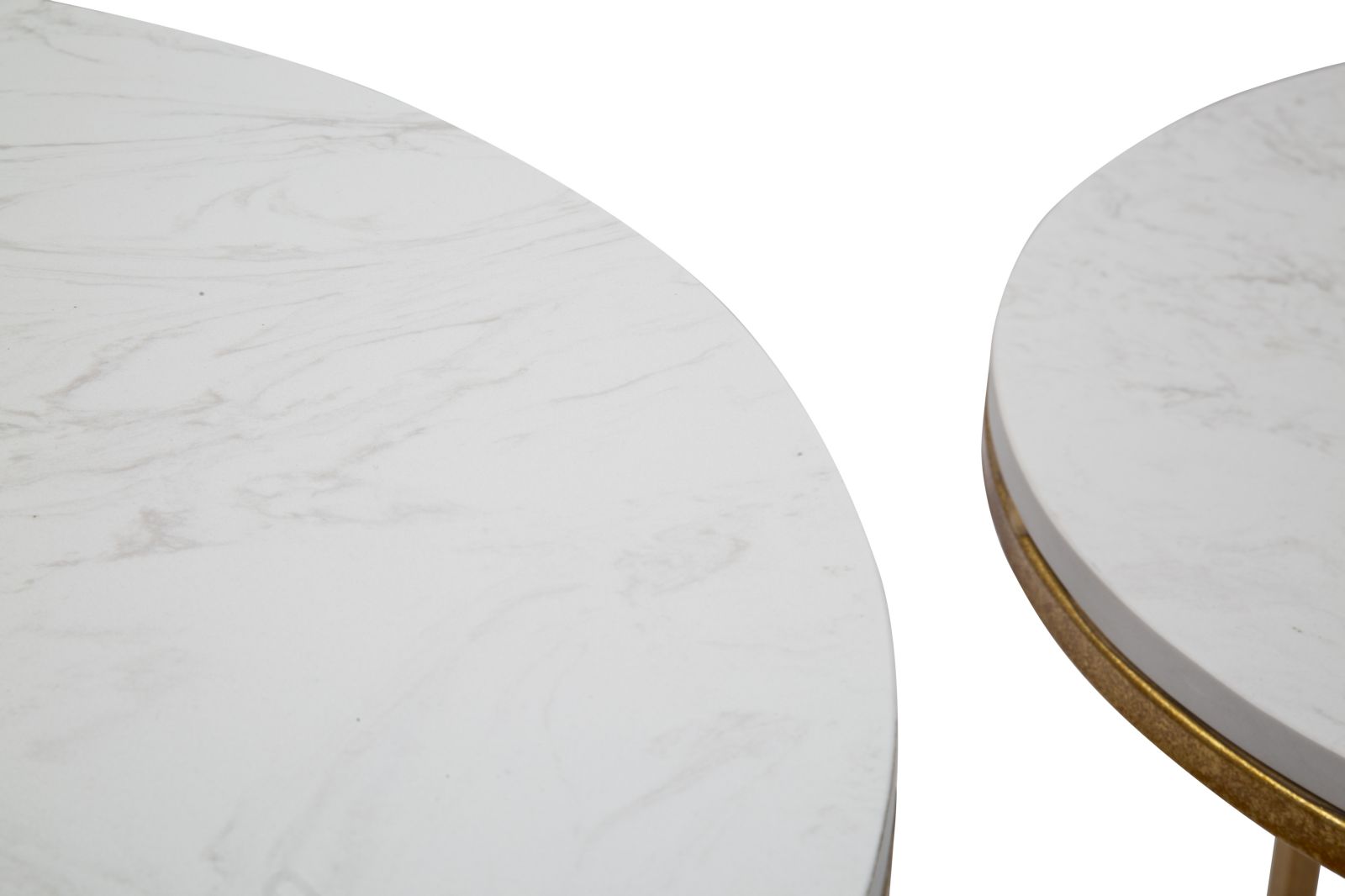 Dekoratívny doplnok Tavolinetti Marble Mauro Ferretti Ø 52×63-42×53 cm