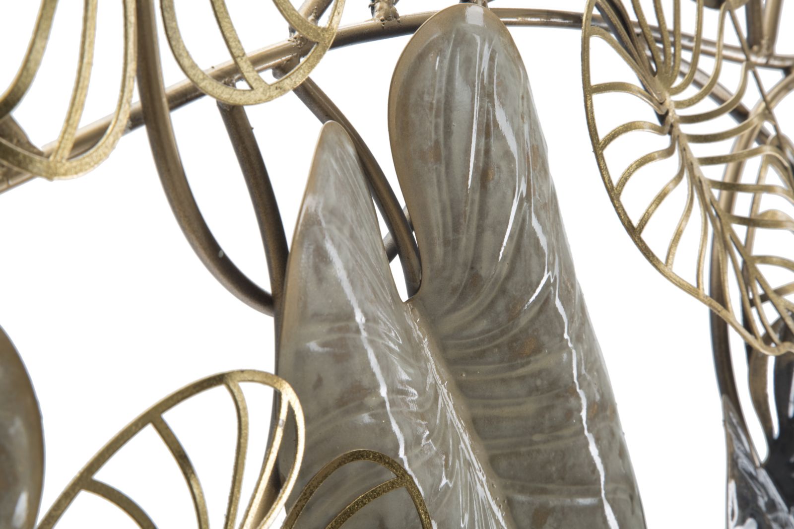 Dekoratívny panel Century Mauro Ferretti, zlatý/sivý