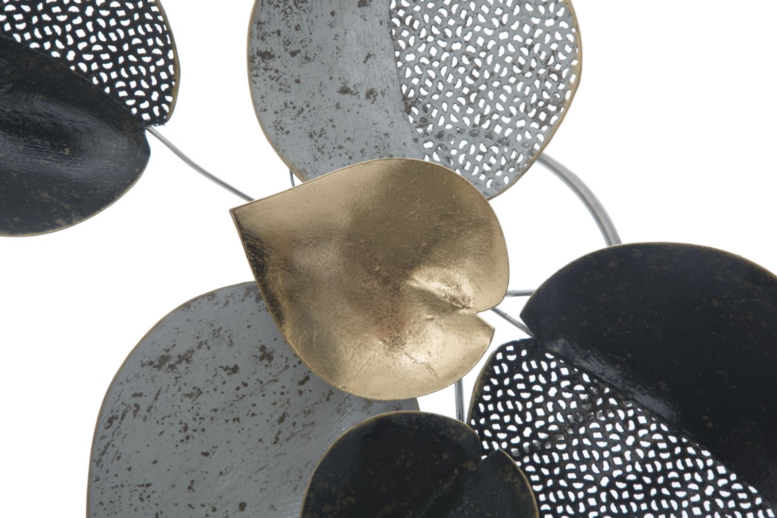 Dekoratívny panel Half Leaf B Mauro Ferretti, čierny/zlatý