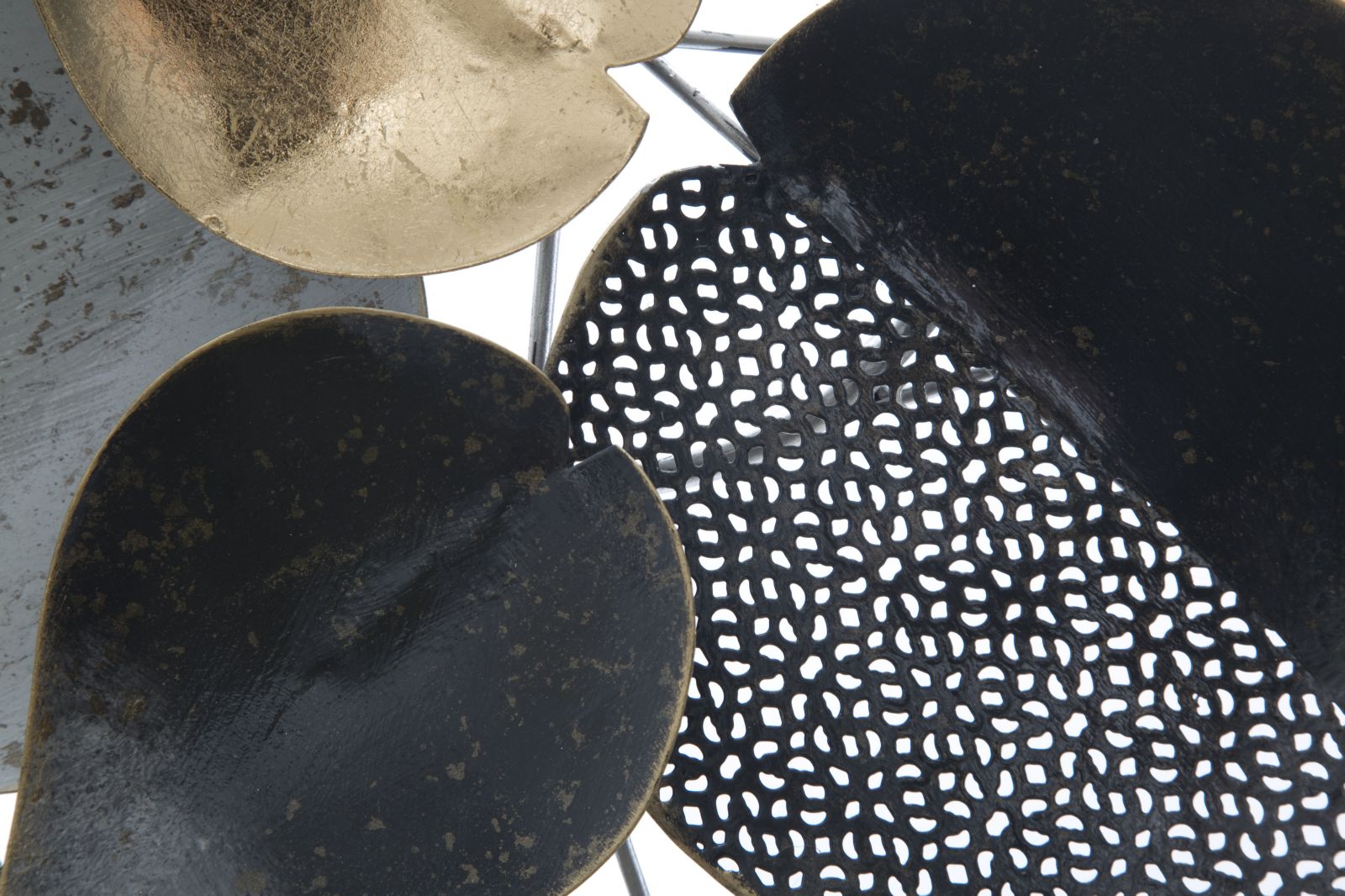 Dekoratívny panel Half Leaf B Mauro Ferretti, čierny/zlatý