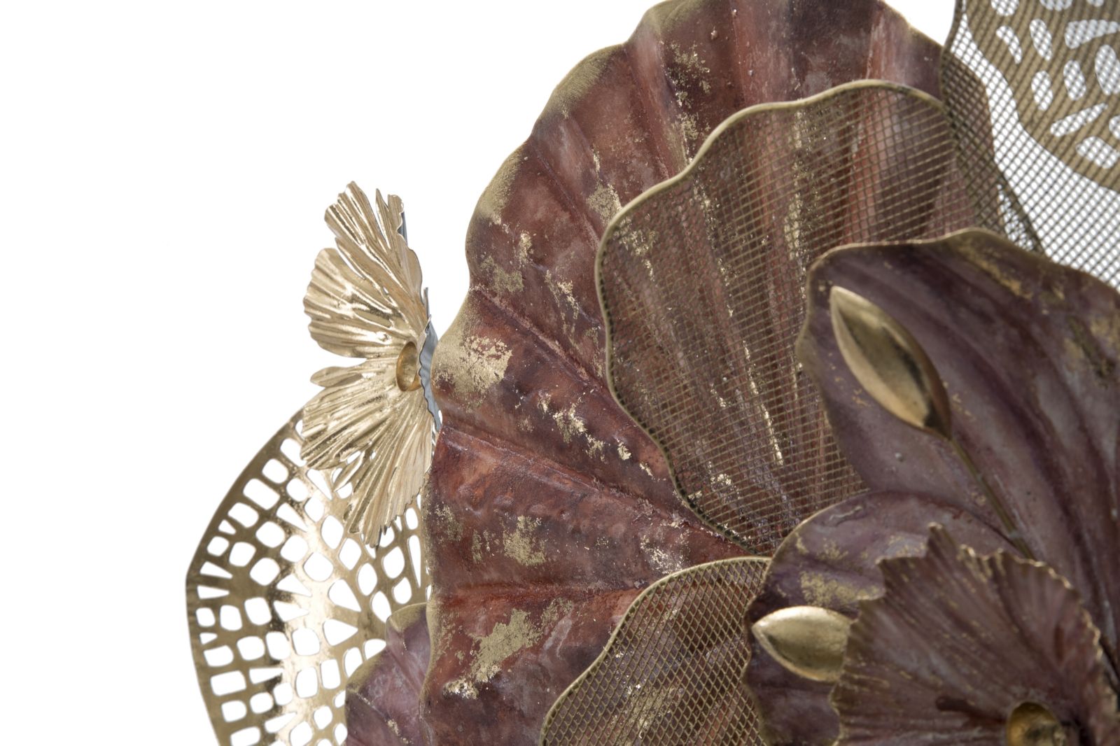 Dekoratívny panel Flowery Mauro Ferretti, zlatý/červený