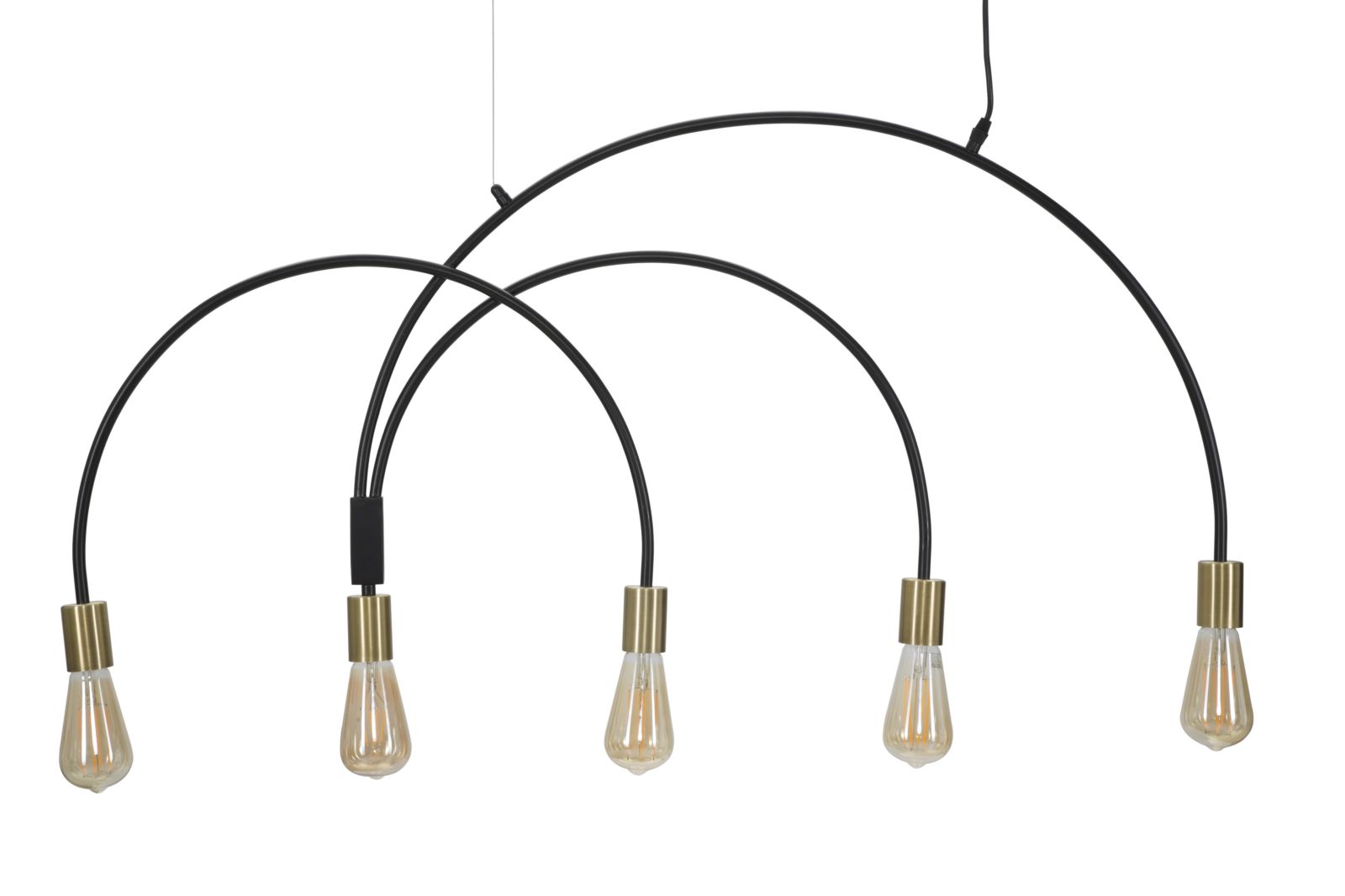 Dizajnová lampa Lampadario Darky M Mauro Ferretti, čierna