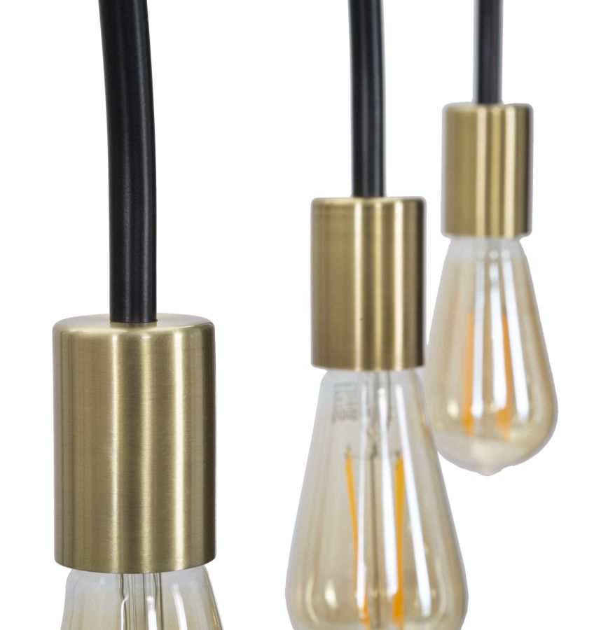 Dizajnová lampa Lampadario Darky M Mauro Ferretti, čierna