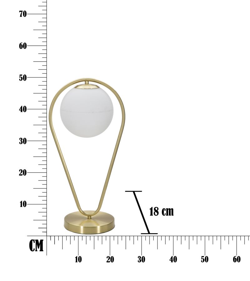 Stolová lampa Glamy Drop Mauro Ferretti, zlatá