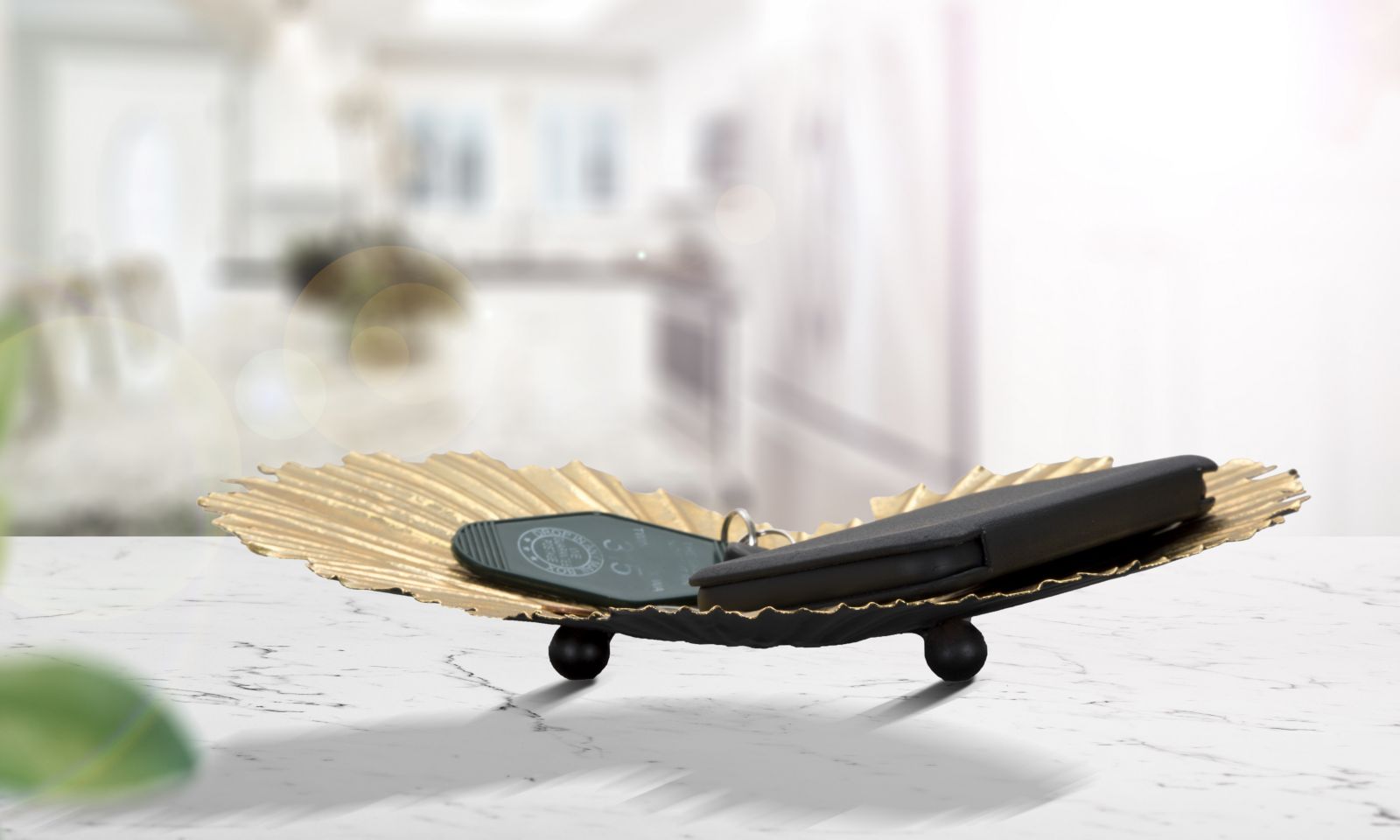 Dekoratívny podnos S Tasche Cuore Mauro Ferretti, zlatý