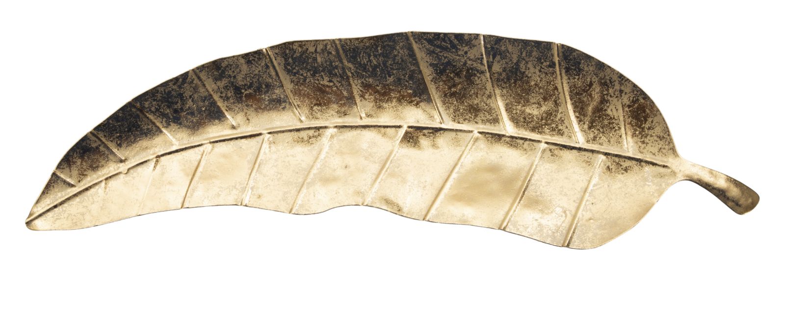 Dekoratívny podnos S Tasche Foglia Mauro Ferretti, zlatý