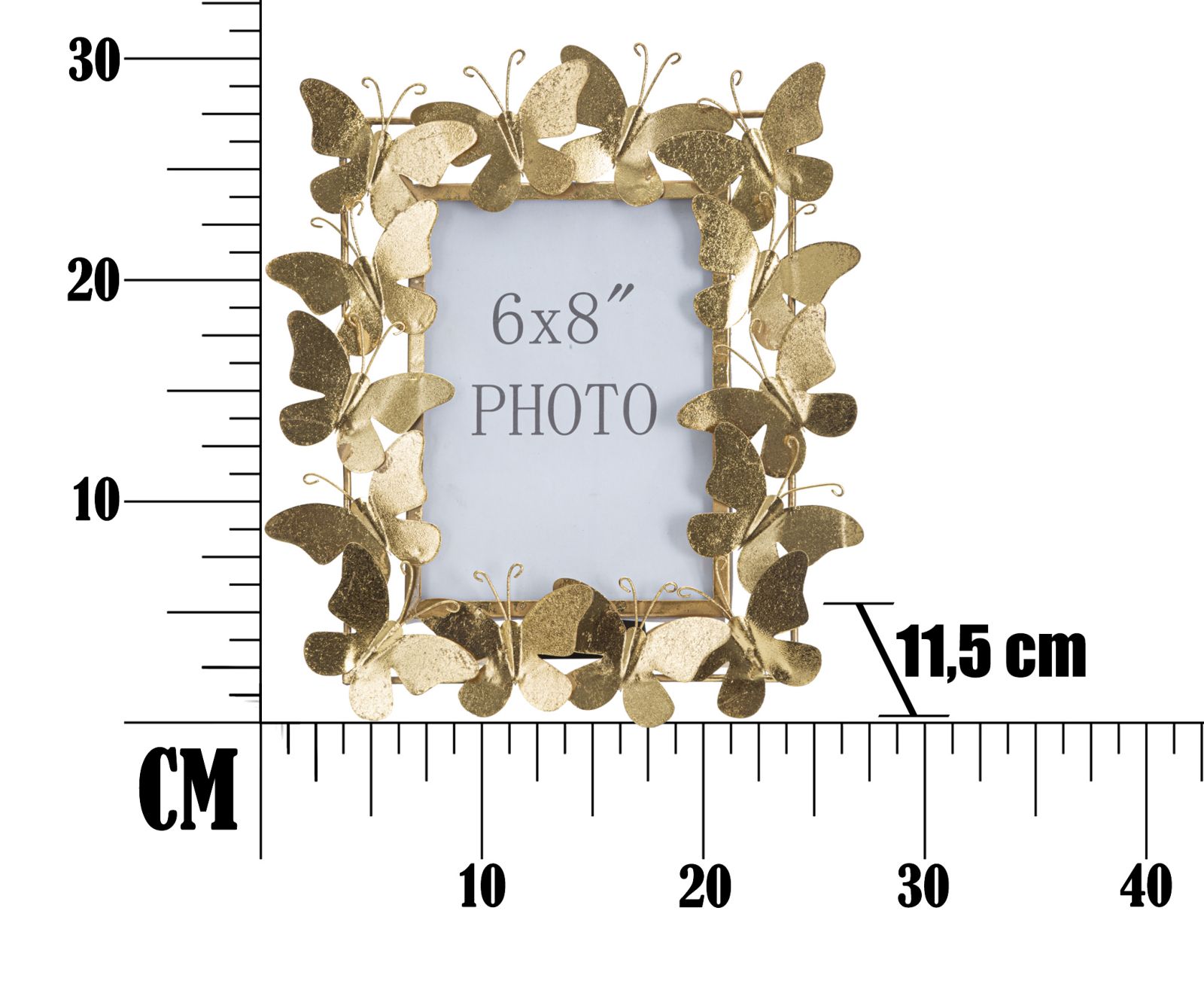 Fotorám Cornice Butterfly Glam, zlatý