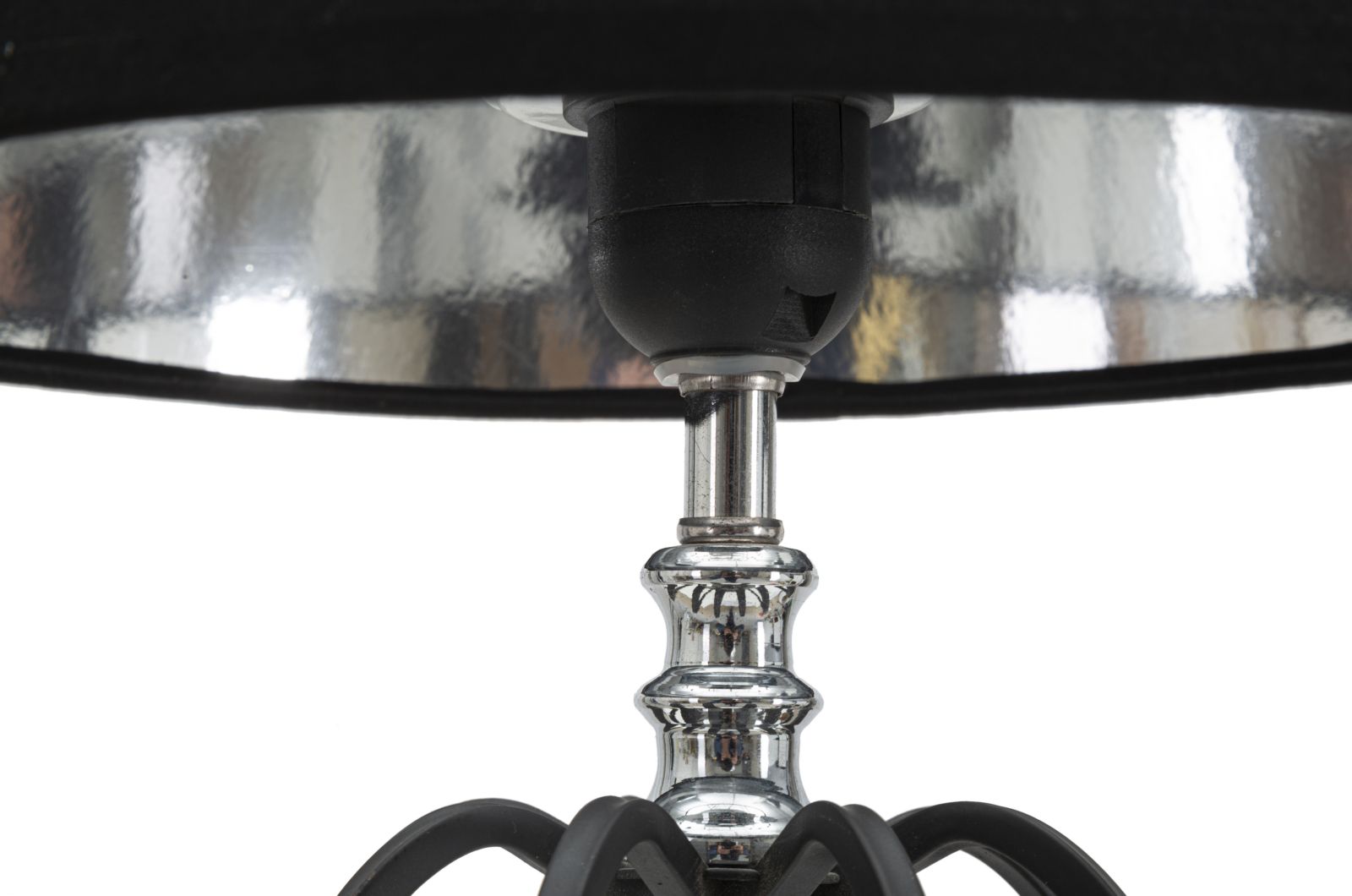 Stolová lampa Darky Silver Mauro Ferretti, čierna