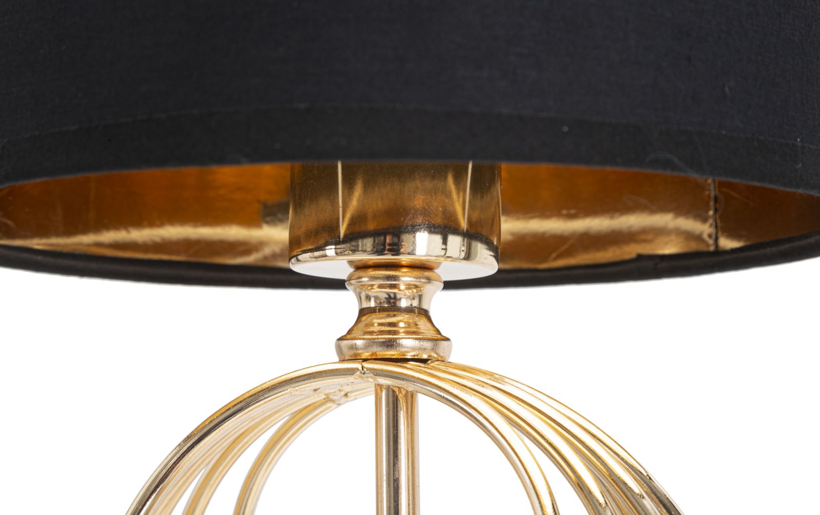 Stolová lampa Circly Mauro Ferretti, čierna/zlatá