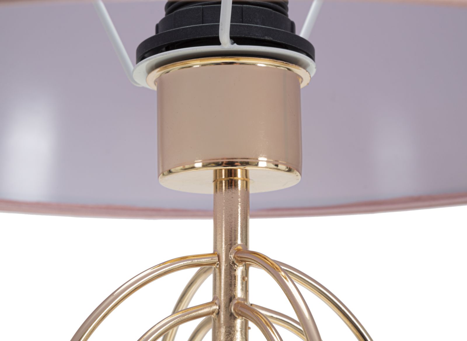 Stolová lampa Krista Mauro Ferretti, ružová/zlatá