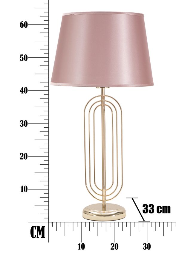 Stolová lampa Krista Mauro Ferretti, ružová/zlatá
