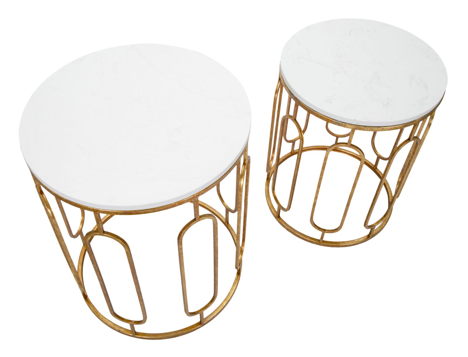 Dekoratívny doplnok Tavolinetti Tory Marble Mauro Ferretti Ø 46×55-39×48 cm