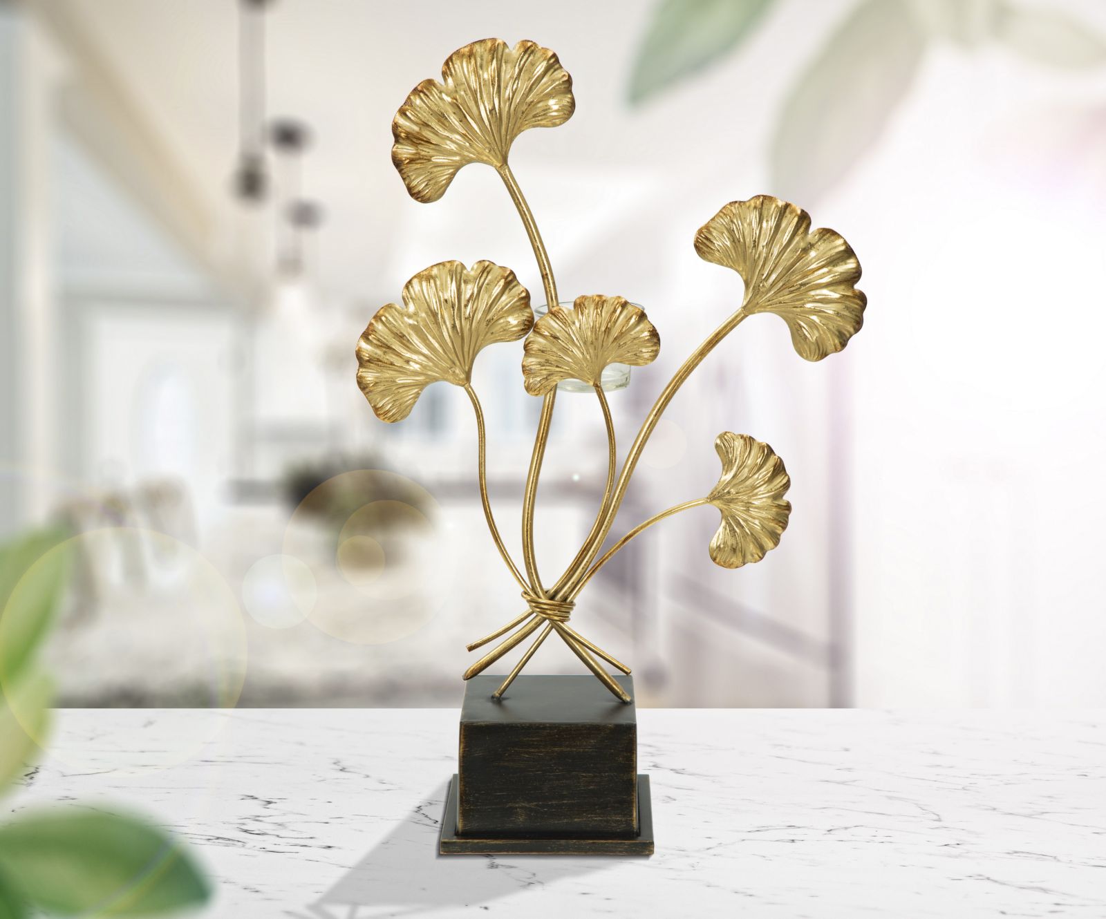 Svietnik P Cand Glam Mauro Ferretti, čierny/zlatý