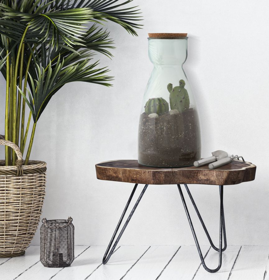 Dekoratívna váza Garden Riciclato, modrá