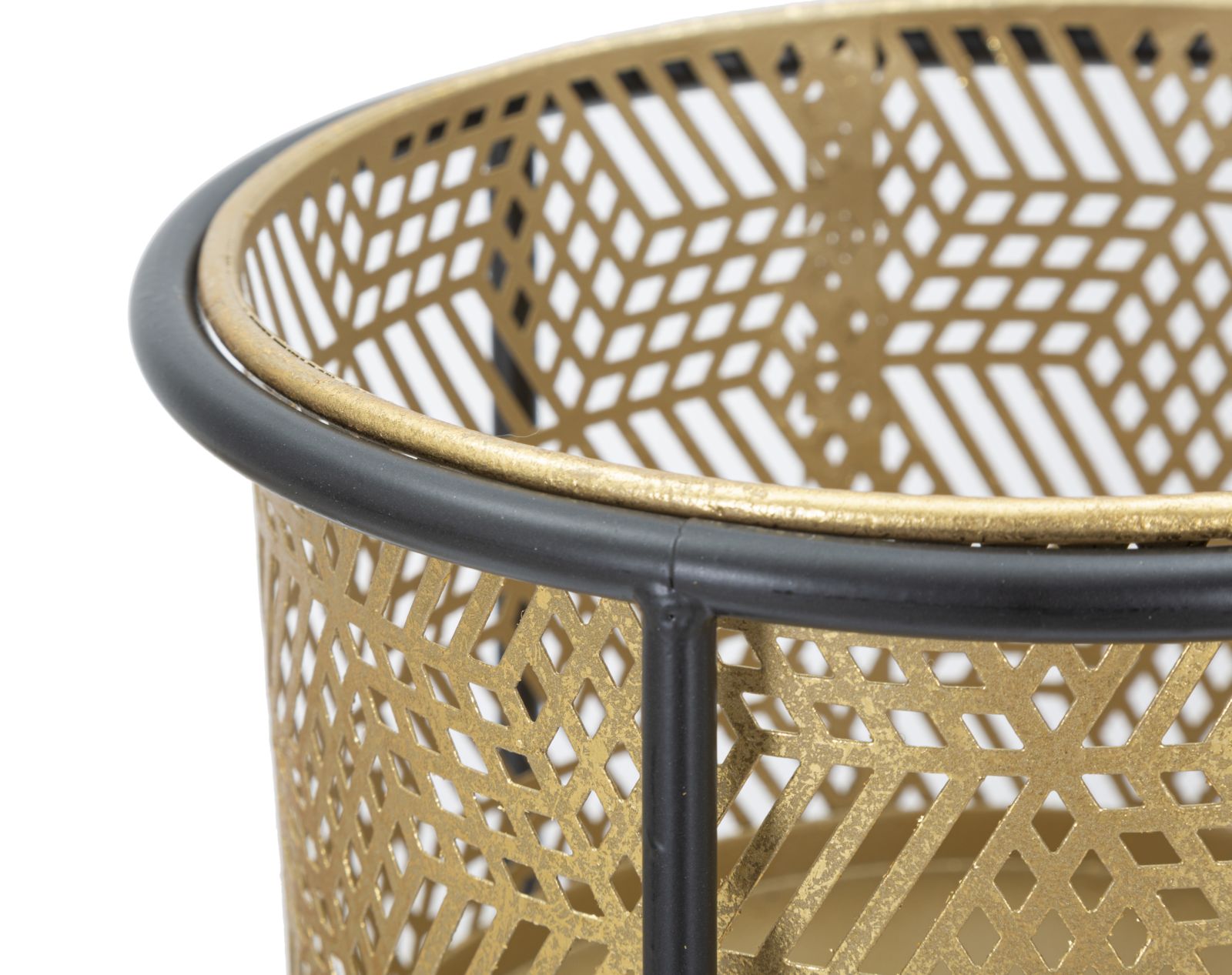 Dekoratívne vázy 2ks P Exy Mauro Ferretti, zlatá/čierna