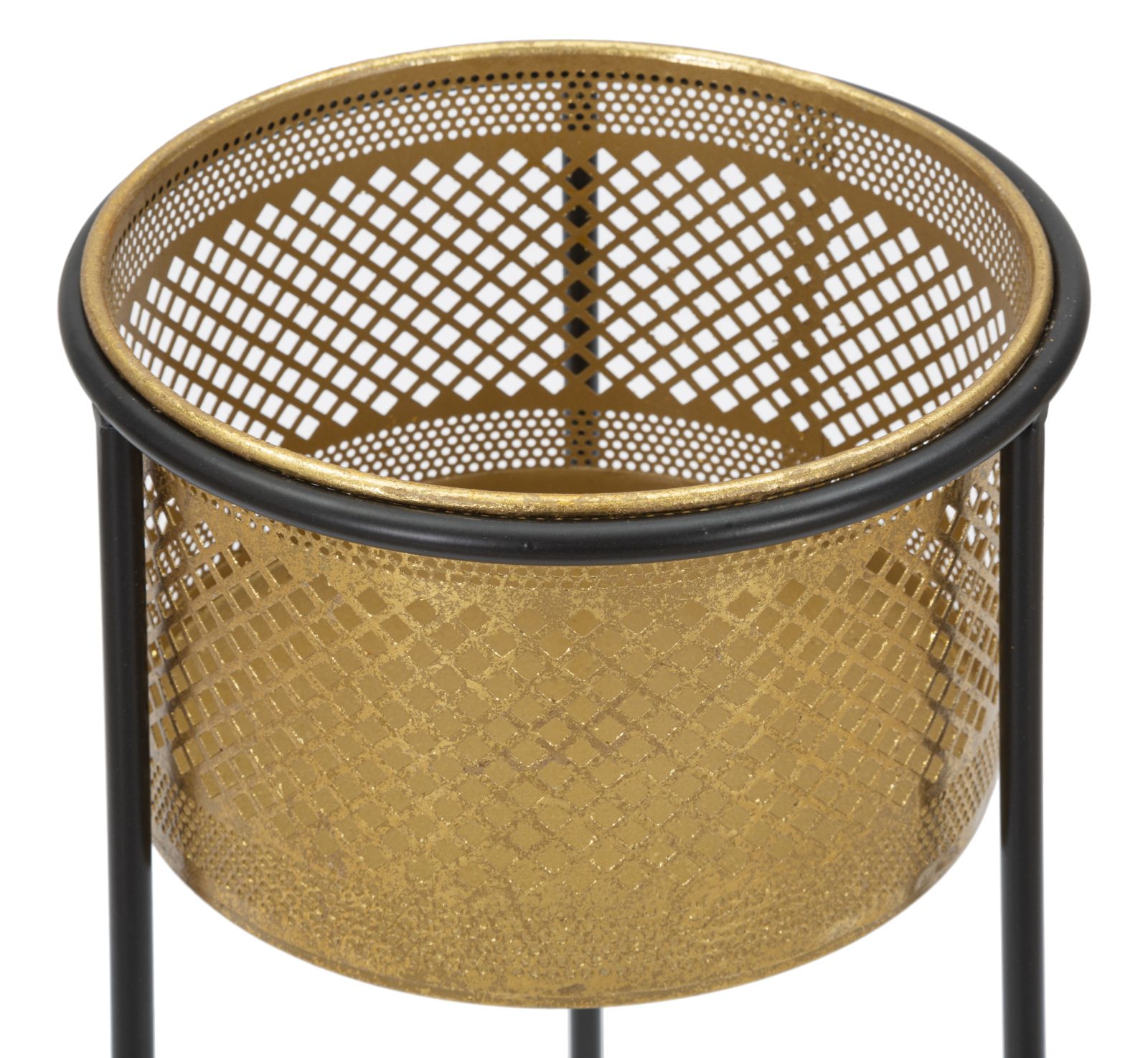 Dekoratívna váza P Mauro Ferretti, zlatá/čierna