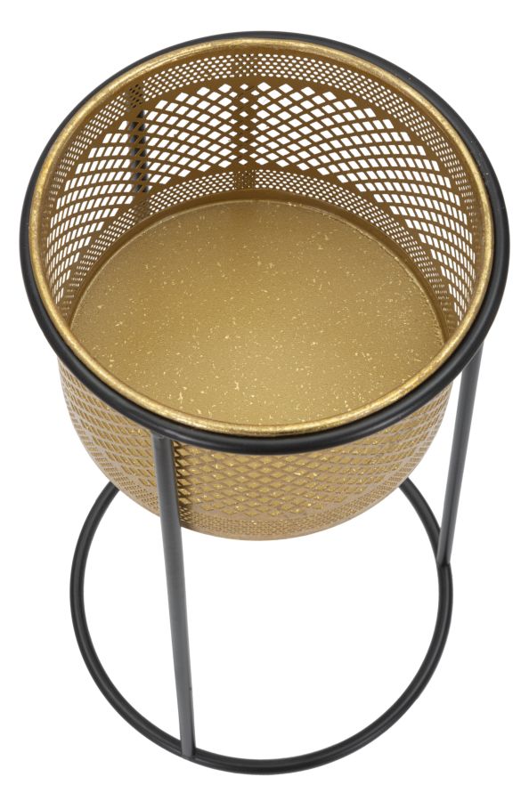 Dekoratívna váza P Mauro Ferretti, zlatá/čierna