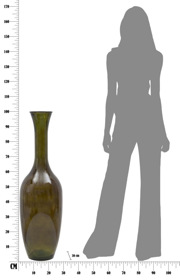 Dekoratívna váza Jarron Riciclato Green Mauro Ferretti, zelená