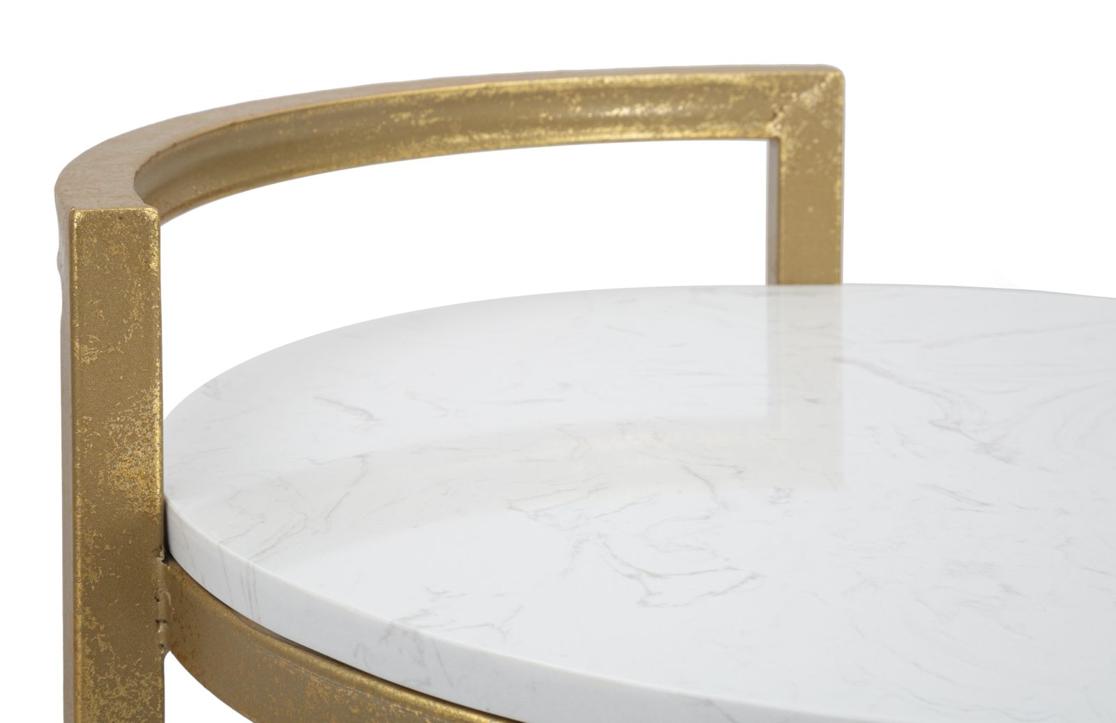 Dekoratívny doplnok Tavolinetto Round Marble Mauro Ferretti 40×43×50 cm
