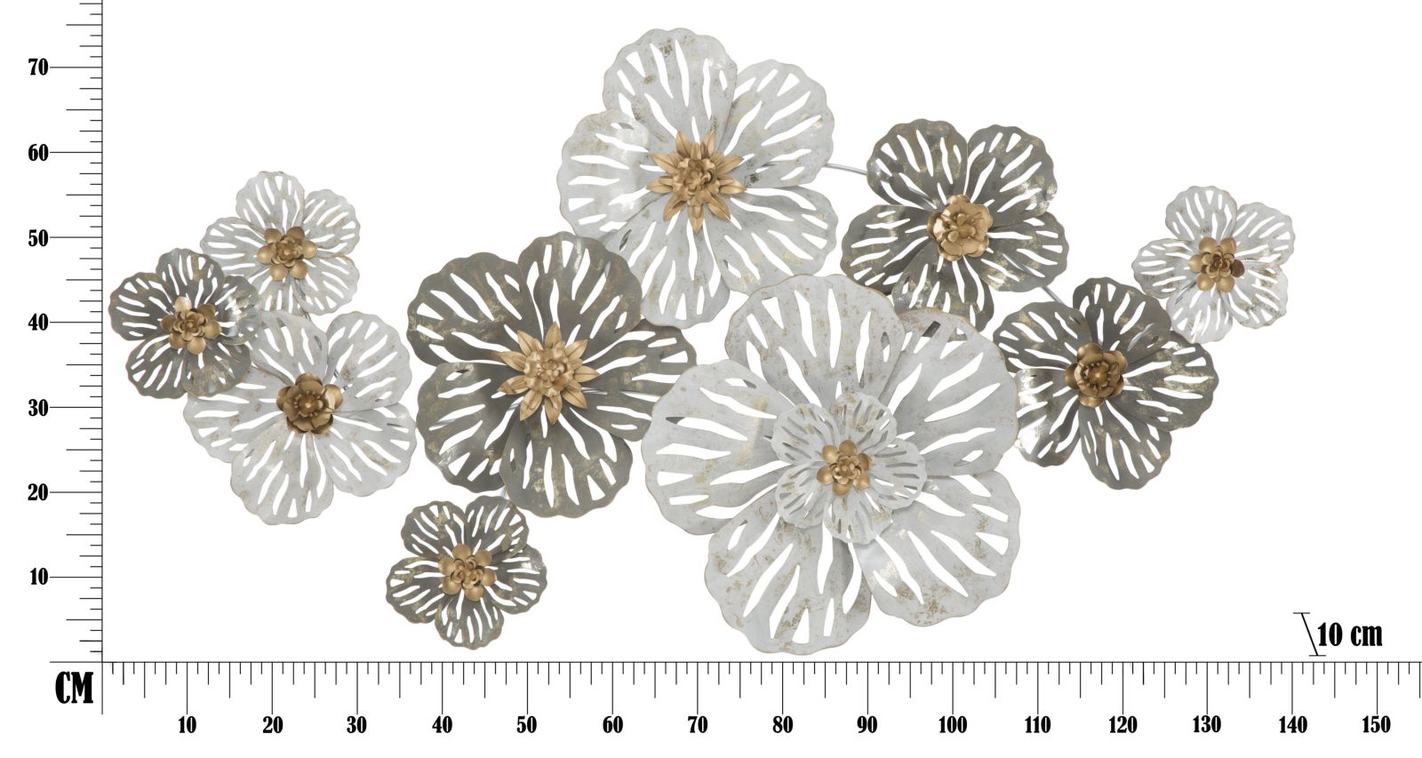 Dekoratívny panel Lory Mauro Ferretti, strieborný/zlatý