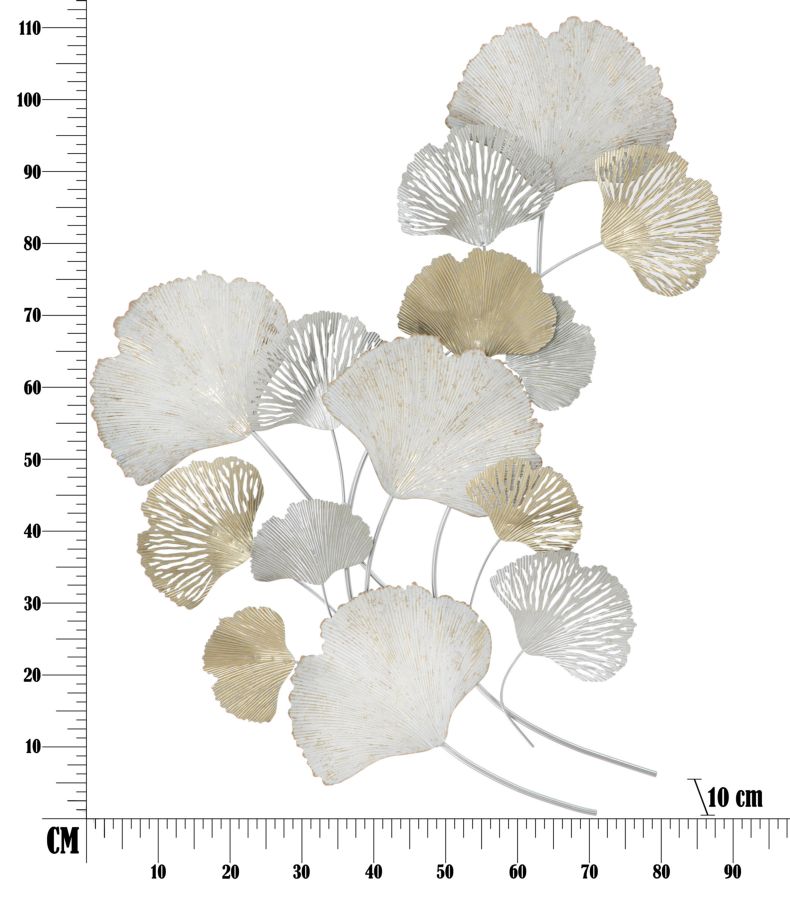 Dekoratívny panel Silvy Mauro Ferretti, strieborný/zlatý