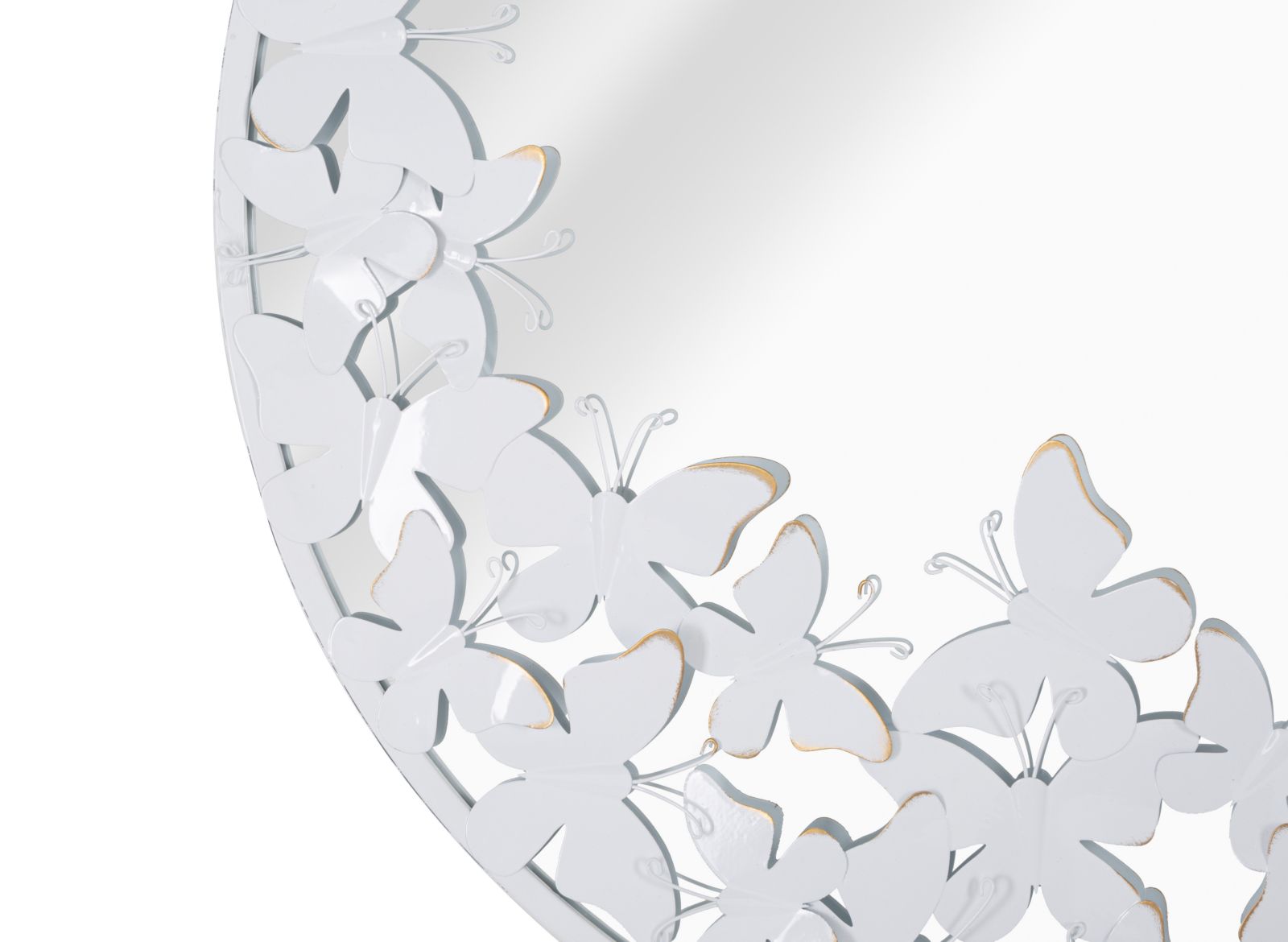 Zrkadlo Rotondo White Butterfly Mauro Ferretti, biela