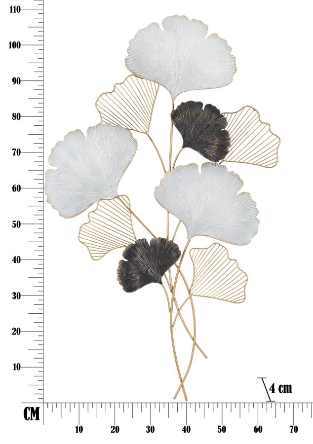 Dekoratívny panel Ory Mauro Ferretti, zlatý/biely/čierny