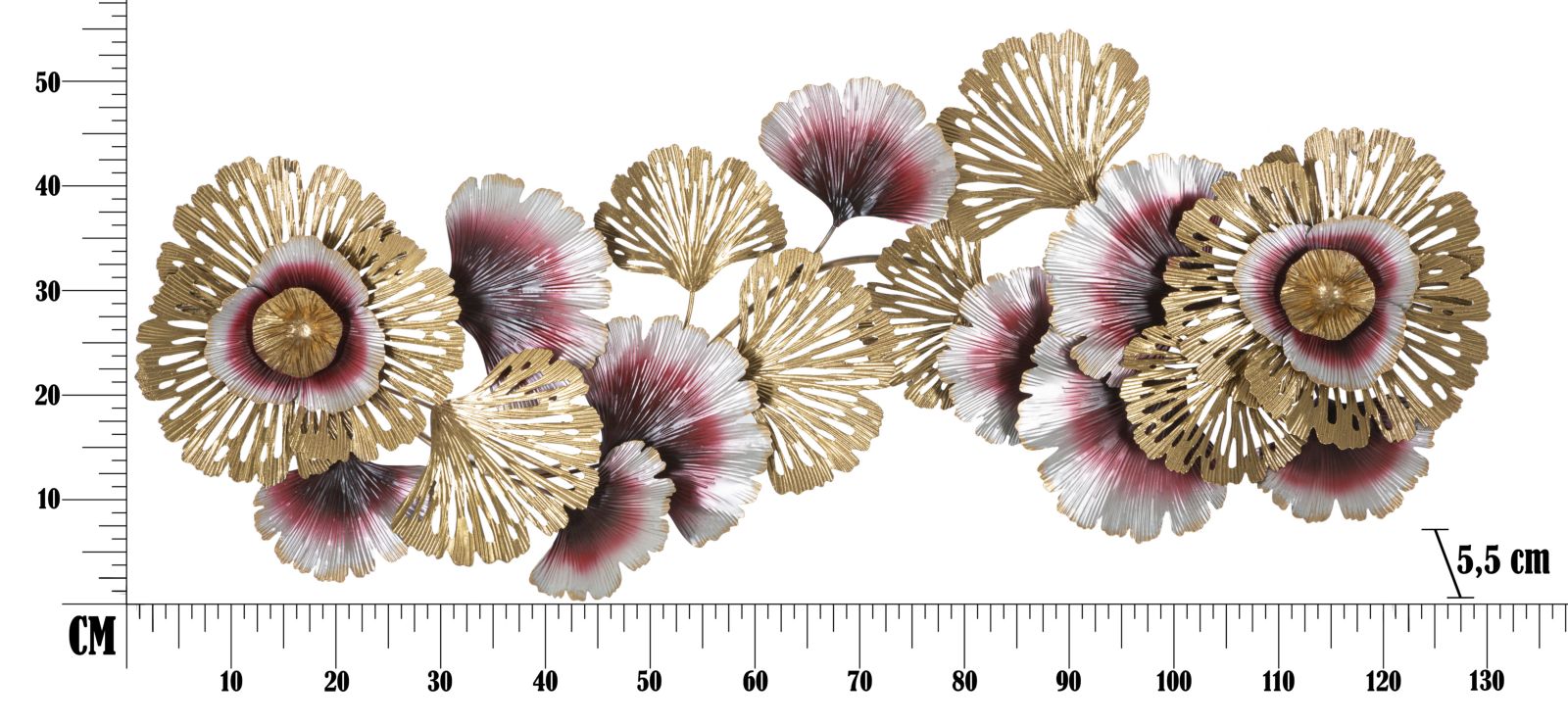 Dekoratívny panel Color Mauro Ferretti, zlatý/ružový