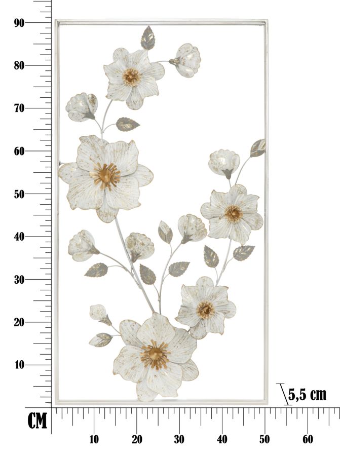 Dekoratívny panel Flix Mauro Ferretti, biely/zlatý