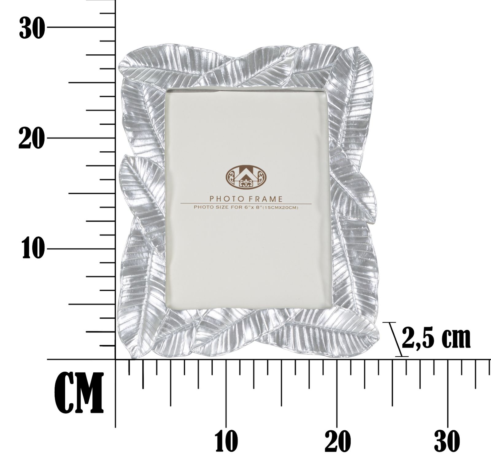 Fotorám Cornice Lefy Silver, strieborný